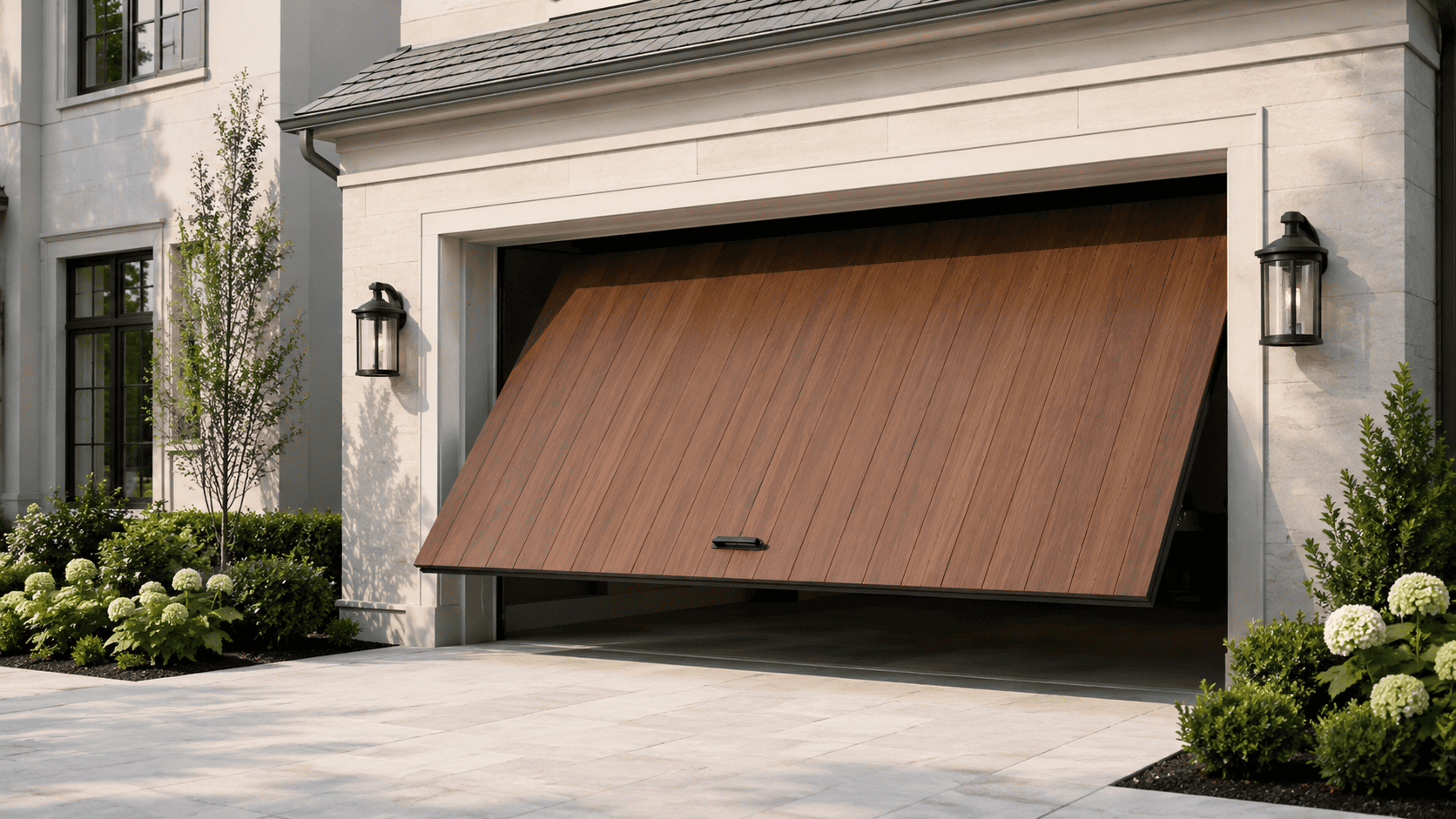 Garage door repair in progress — Hoppers Crossing
